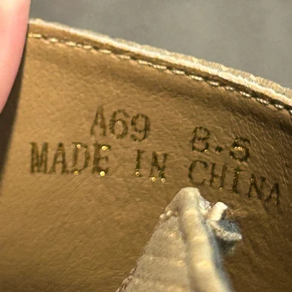 Athlefit Women's Wedge Sneakers Hidden Heel Platform Wedge Booties Size 8.5 Taup - Picture 9 of 9